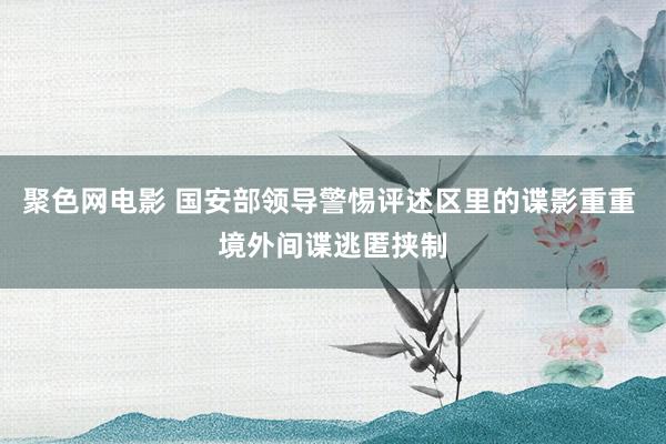 聚色网电影 国安部领导警惕评述区里的谍影重重 境外间谍逃匿挟制