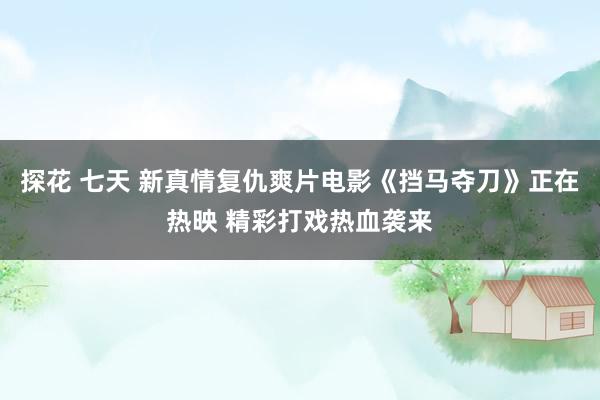 探花 七天 新真情复仇爽片电影《挡马夺刀》正在热映 精彩打戏热血袭来