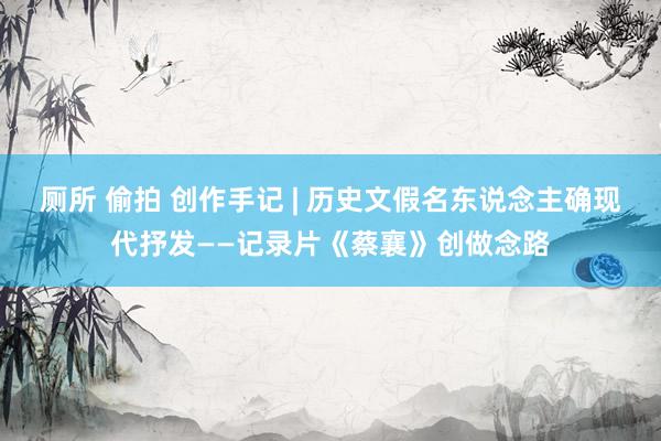 厕所 偷拍 创作手记 | 历史文假名东说念主确现代抒发——记录片《蔡襄》创做念路